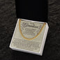 To My Grandson - Cuban Link Necklace