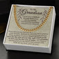 To My Grandson - Cuban Link Necklace