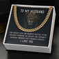 To My Husband - Cuban Link Necklace