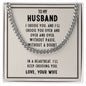 To My Husband - Cuban Link Necklace