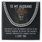 To My Husband - Cuban Link Necklace