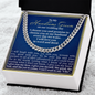 For my Handsome Groom - Cuban necklace for my fiance