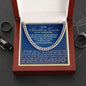 For my Handsome Groom - Cuban necklace for my fiance