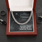 Difficult Roads Often Lead to Beautiful Places - Cuban Link Necklace