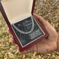 Difficult Roads Often Lead to Beautiful Places - Cuban Link Necklace