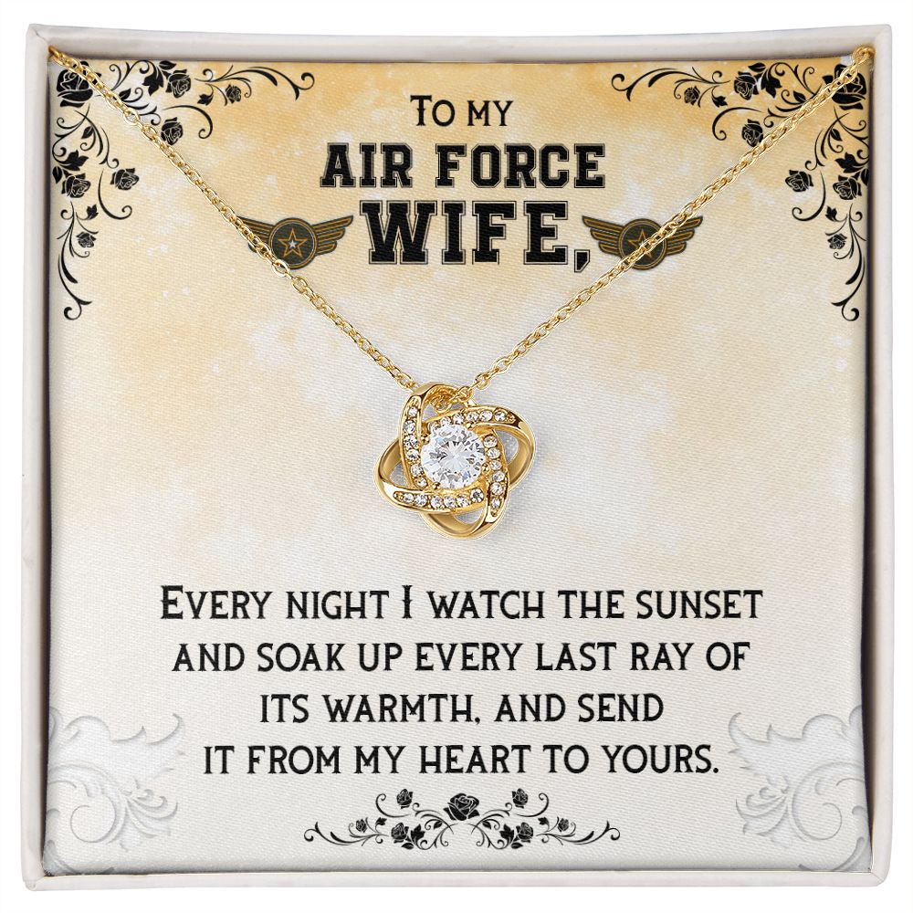 Air Force Wife - Love Knot Necklace