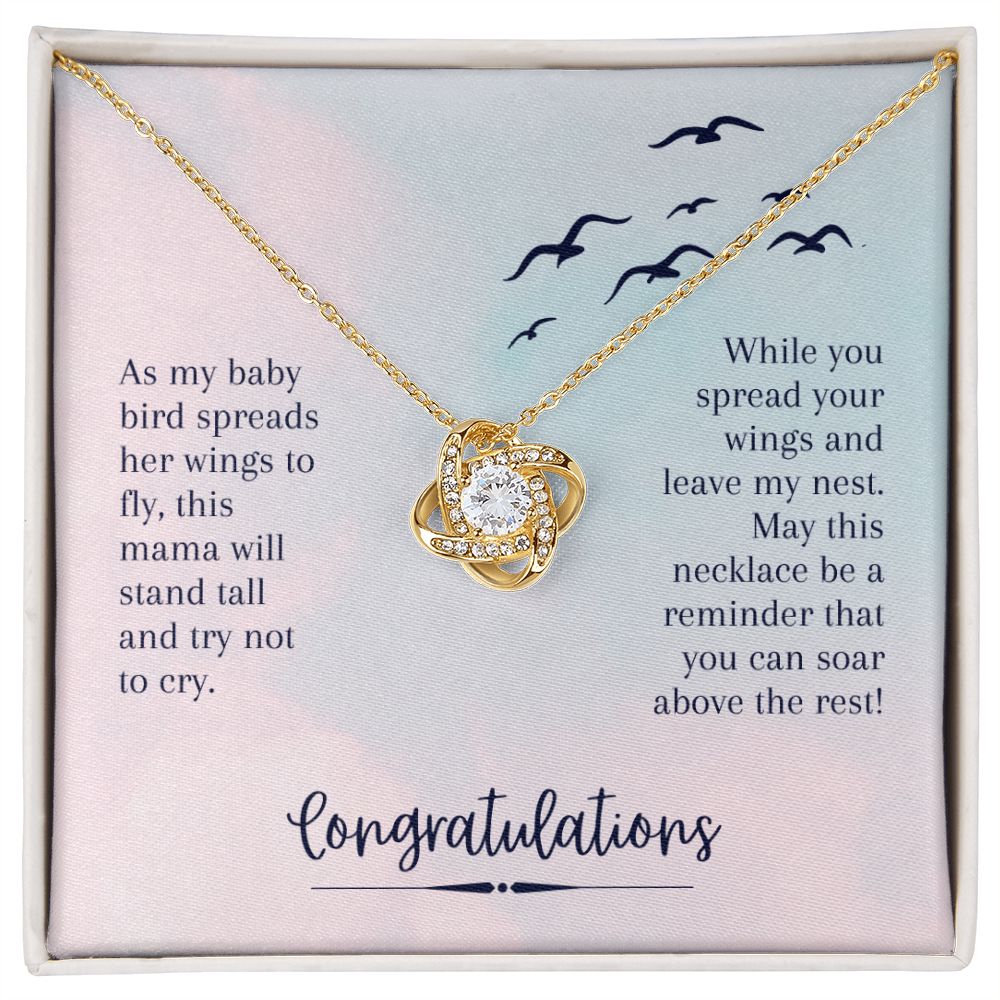 To My Daughter from Mom or Dad - Love Knot Necklace
