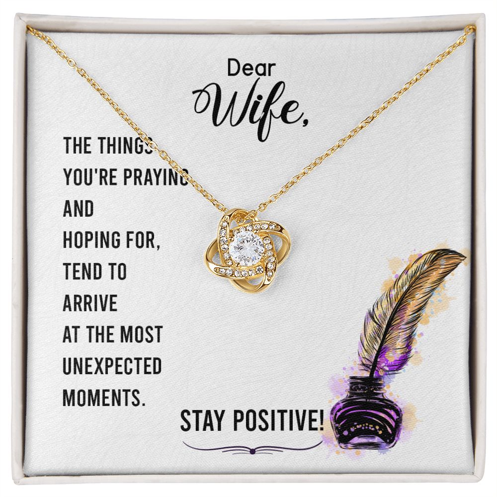 To My WIfe - Love Knot Necklace