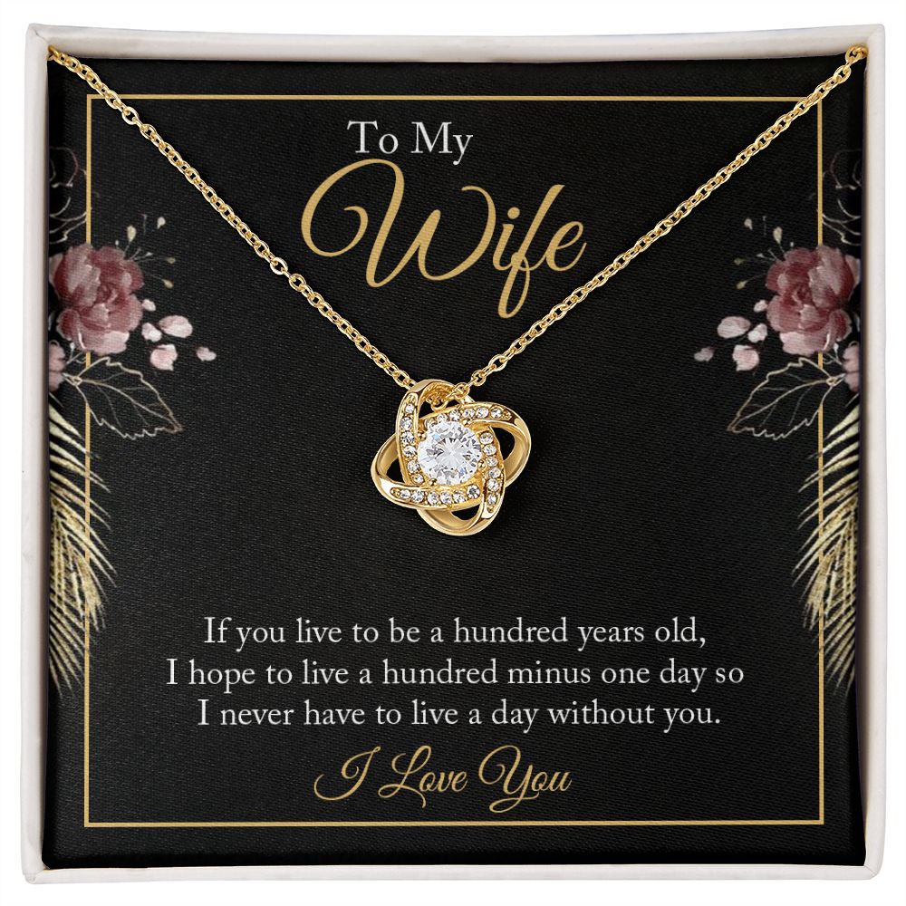To My WIfe - Love Knot Necklace