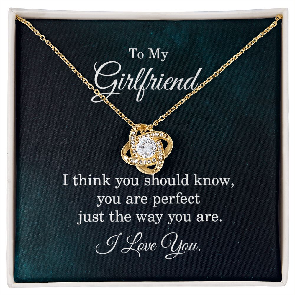 To my girlfriend - I think you should know Love Knot Necklace