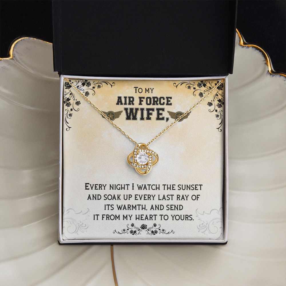 Air Force Wife - Love Knot Necklace