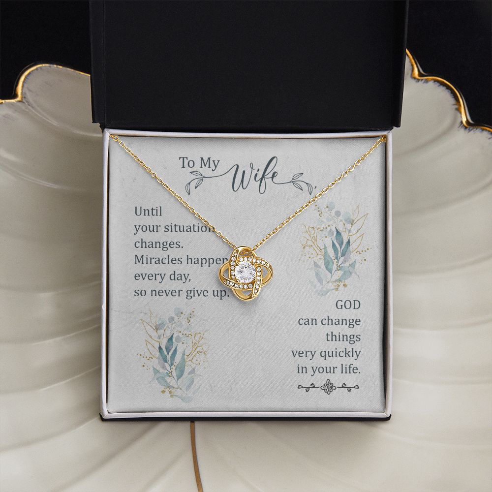 To My WIfe - Love Knot Necklace