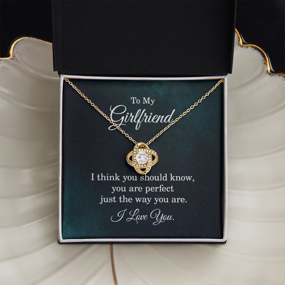 To my girlfriend - I think you should know Love Knot Necklace