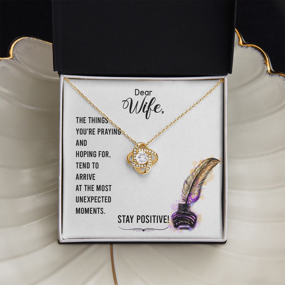 To My WIfe - Love Knot Necklace