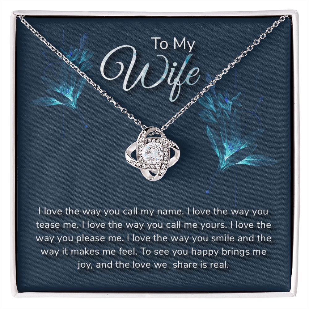 To My WIfe - Love Knot Necklace