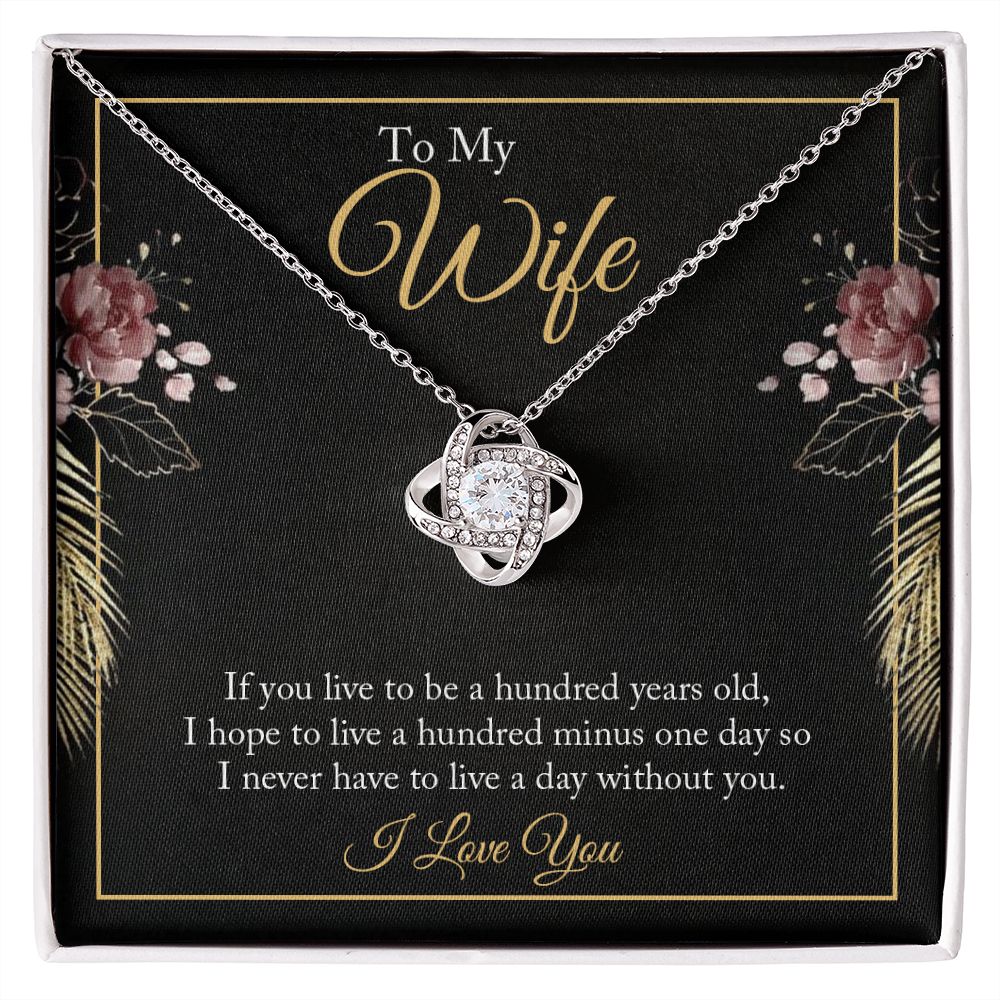 To My WIfe - Love Knot Necklace