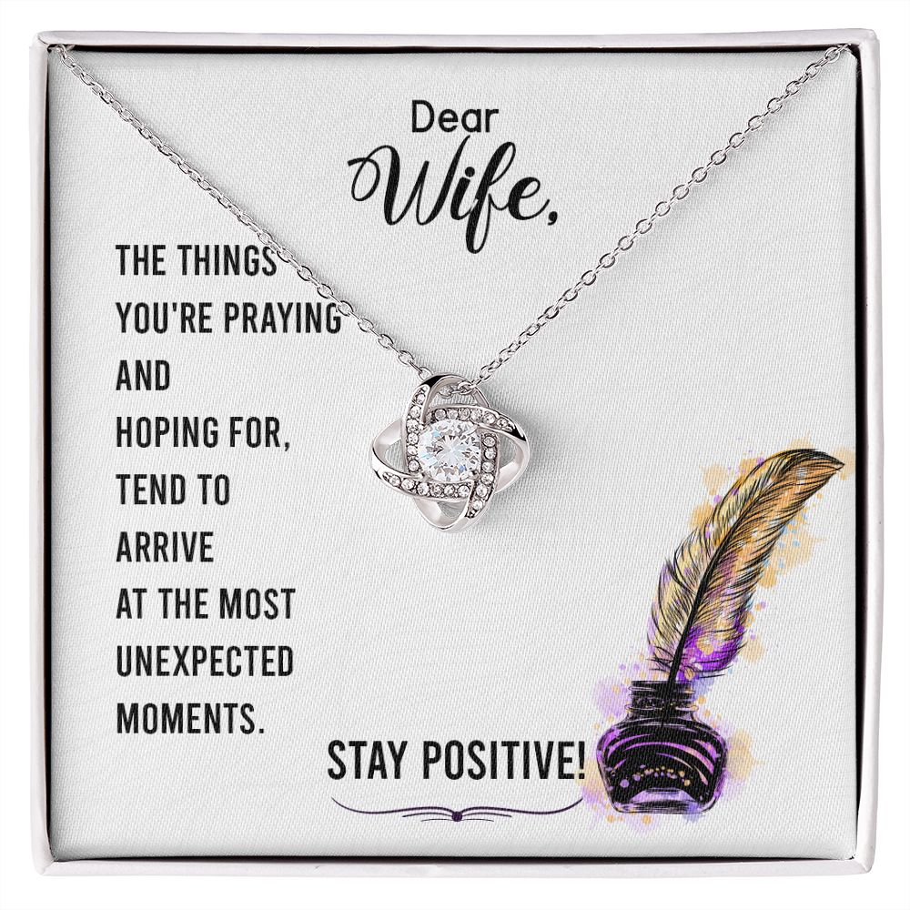 To My WIfe - Love Knot Necklace