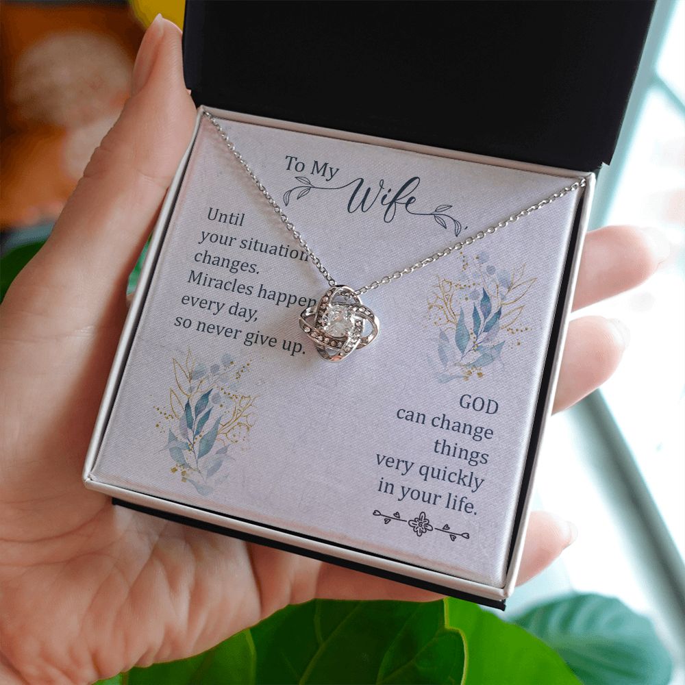 To My WIfe - Love Knot Necklace