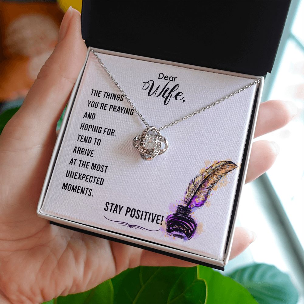 To My WIfe - Love Knot Necklace