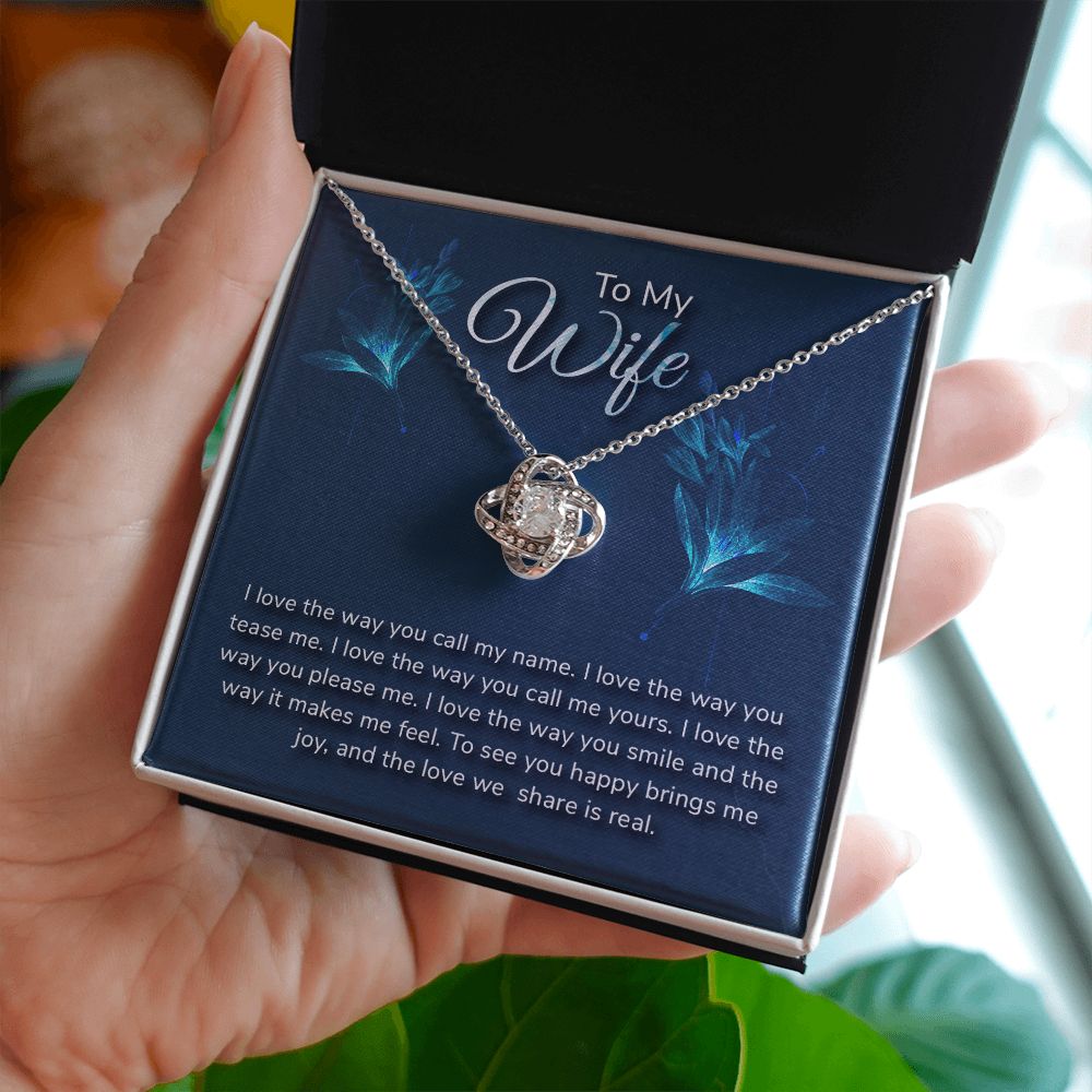 To My WIfe - Love Knot Necklace