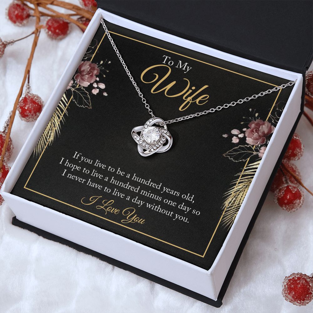 To My WIfe - Love Knot Necklace