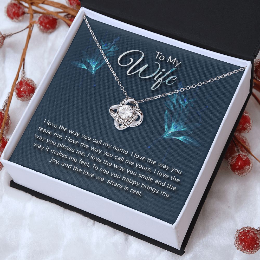 To My WIfe - Love Knot Necklace