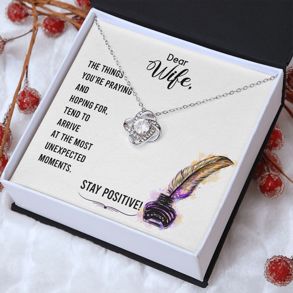 To My WIfe - Love Knot Necklace