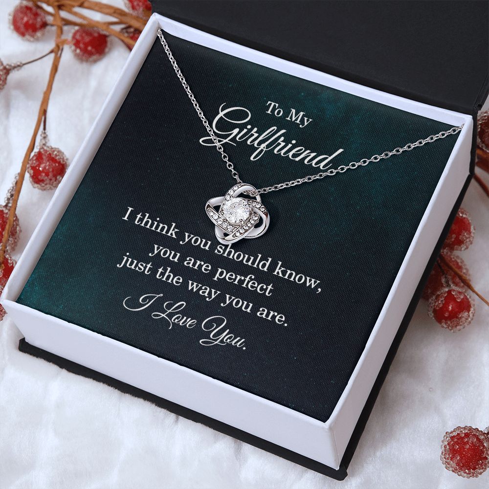 To my girlfriend - I think you should know Love Knot Necklace