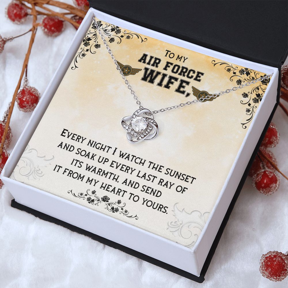 Air Force Wife - Love Knot Necklace
