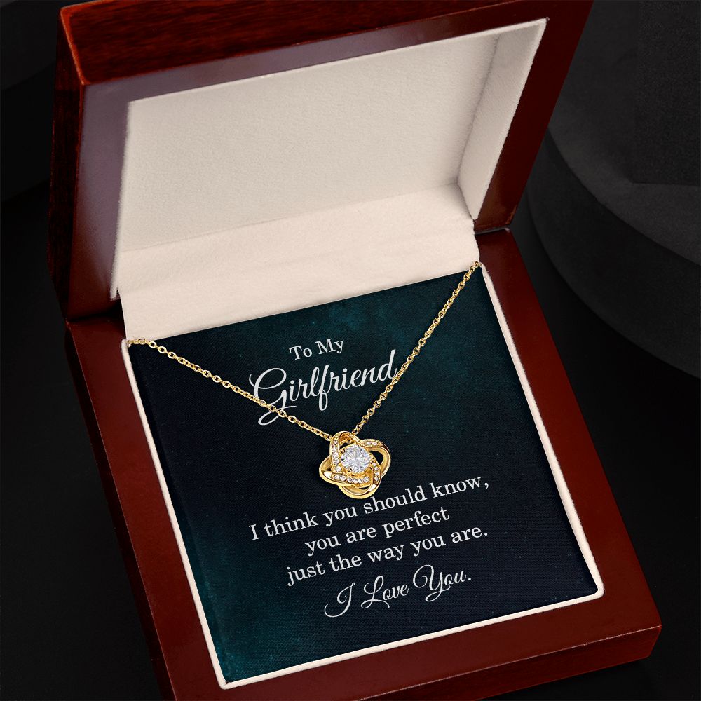 To my girlfriend - I think you should know Love Knot Necklace