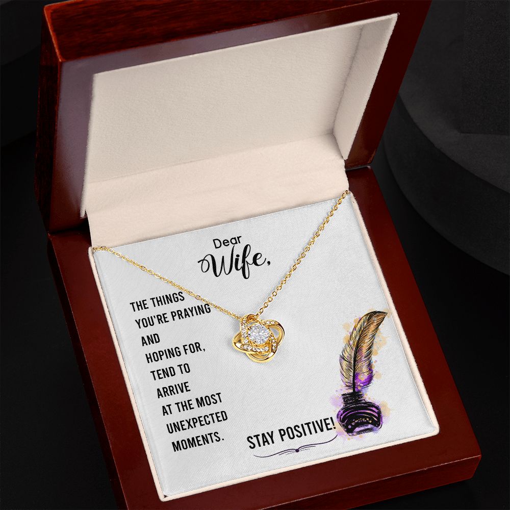 To My WIfe - Love Knot Necklace