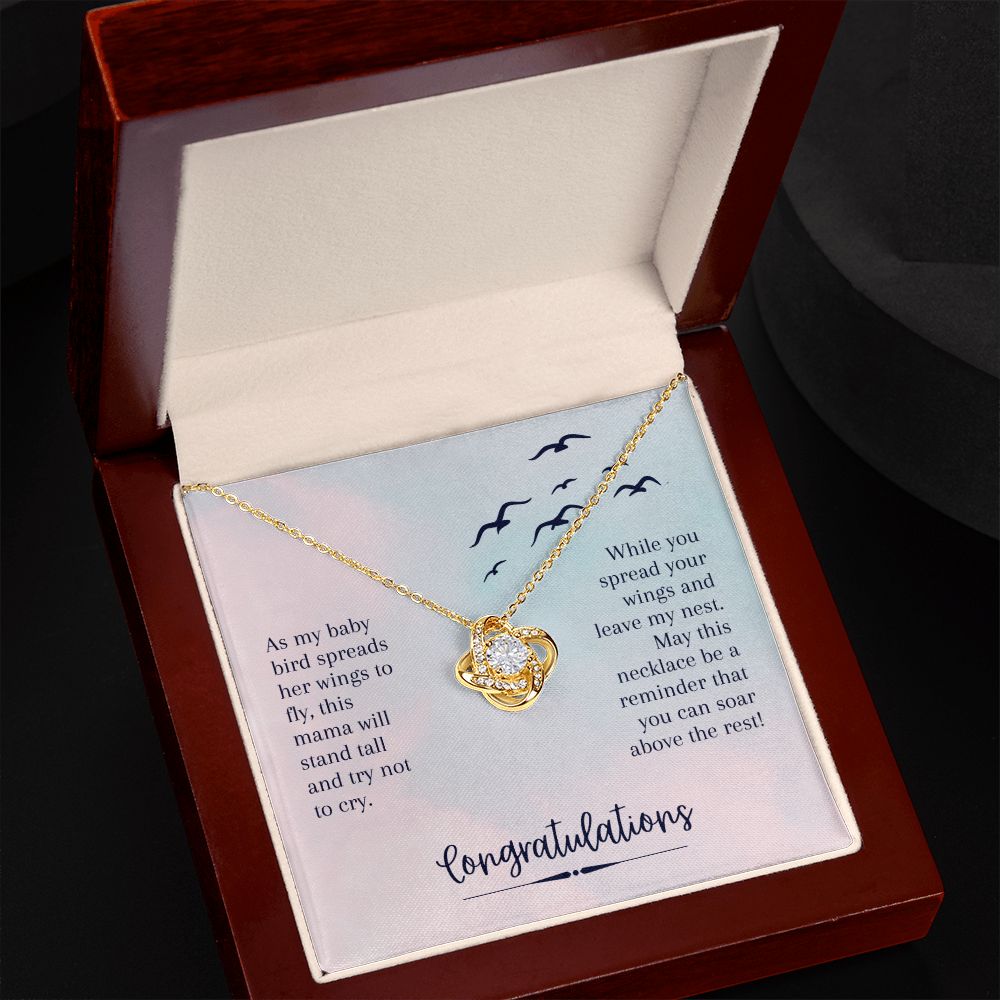 To My Daughter from Mom or Dad - Love Knot Necklace