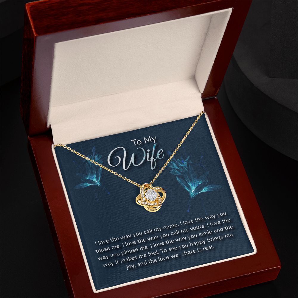 To My WIfe - Love Knot Necklace