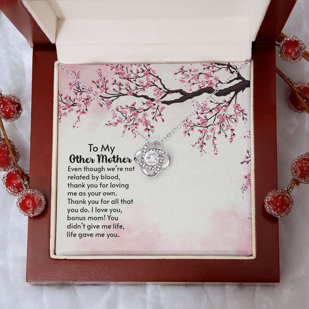 To My Other Mother - love knot Necklace