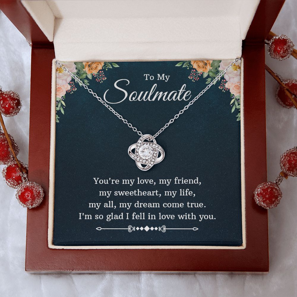 To My Soulmate - Love Knot Necklace