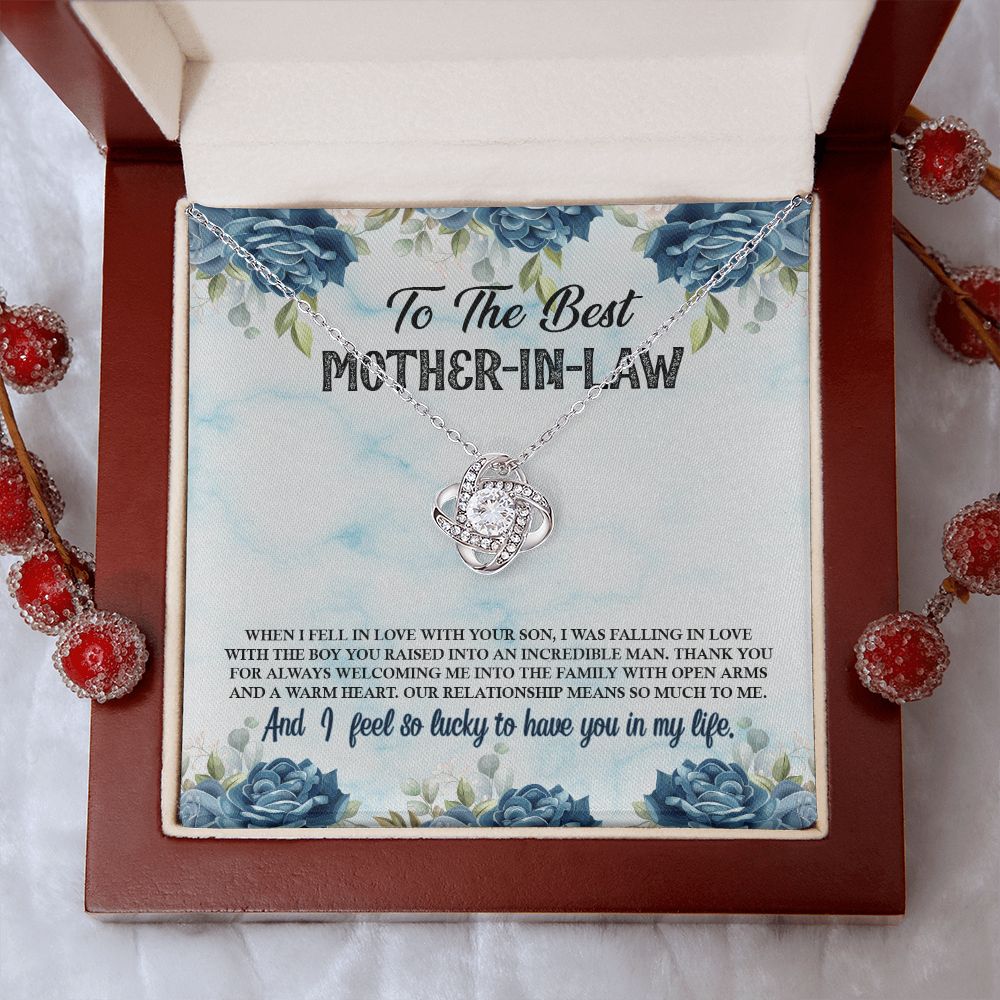 To My Best Mother in Law - Love Knot Necklace