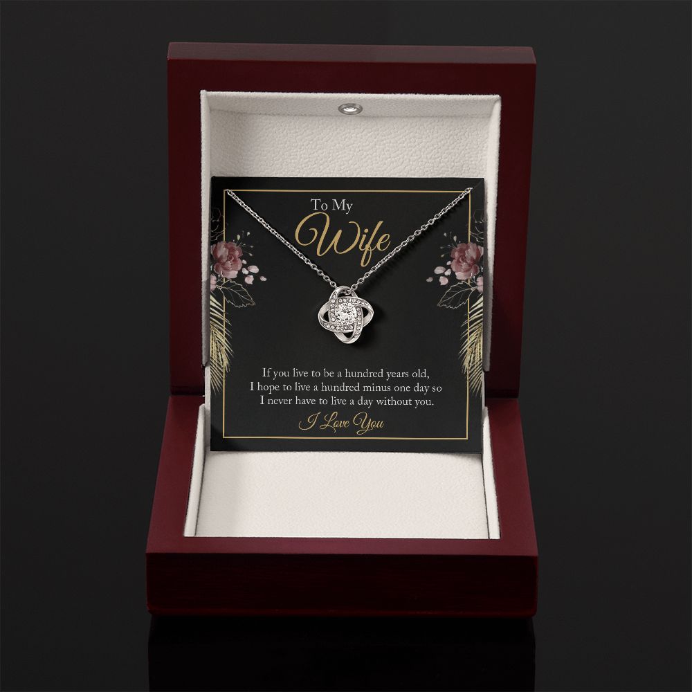 To My WIfe - Love Knot Necklace