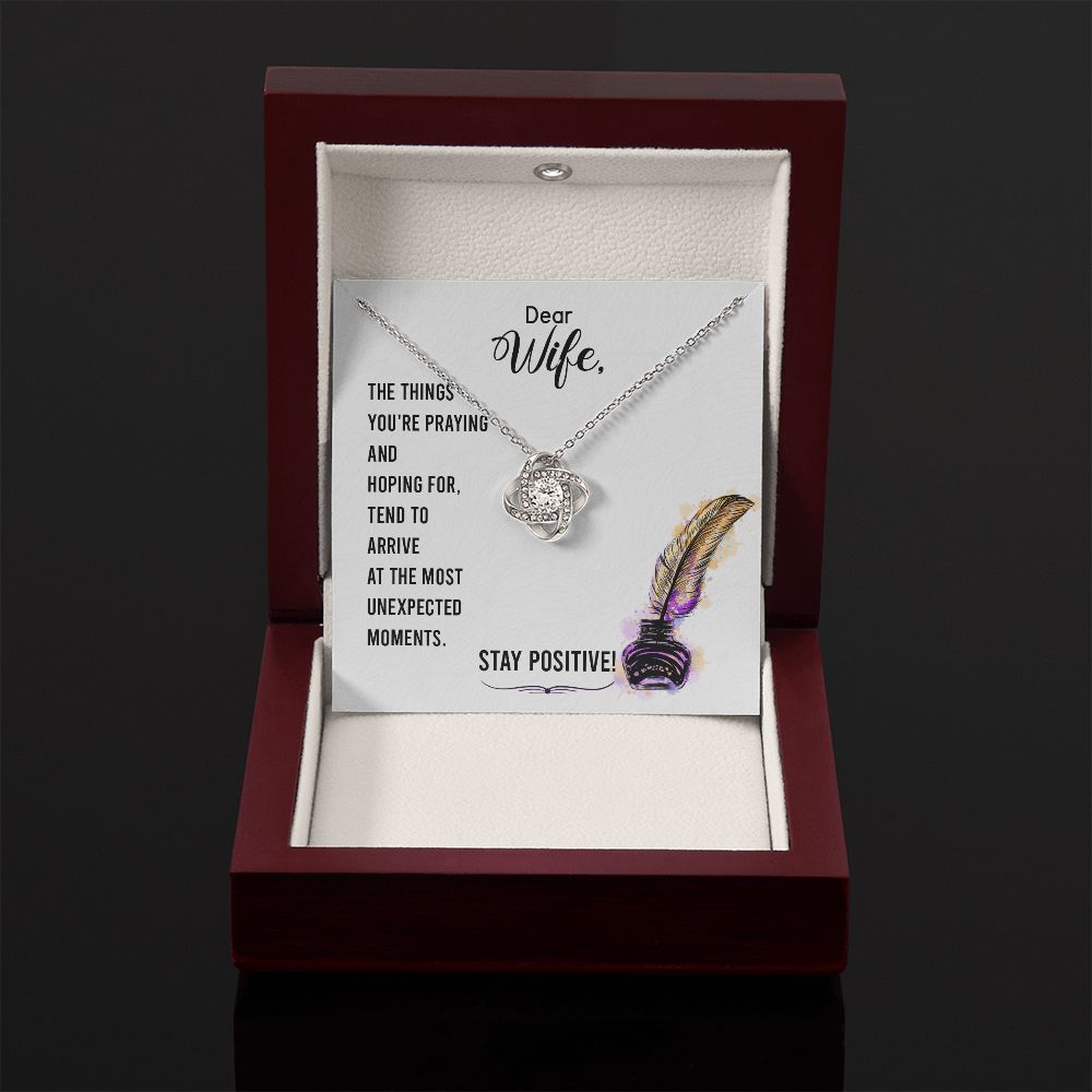 To My WIfe - Love Knot Necklace