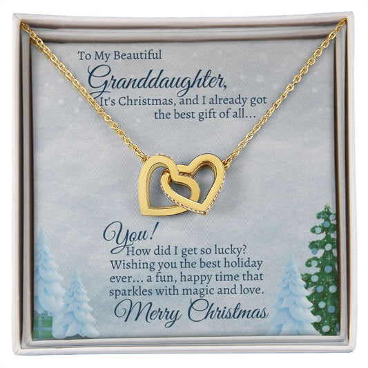 Granddaughter Interlocking Hearts Gift For Christmas