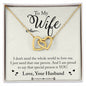 To My WIfe - Interlocking Hearts Necklace