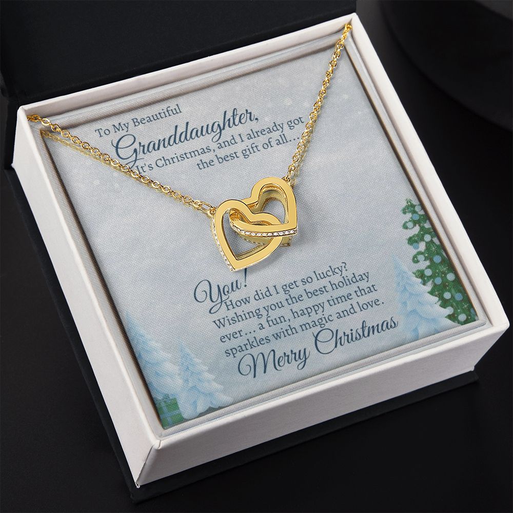 Granddaughter Interlocking Hearts Gift For Christmas
