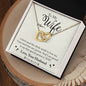 To My WIfe - Interlocking Hearts Necklace