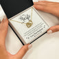To My WIfe - Interlocking Hearts Necklace