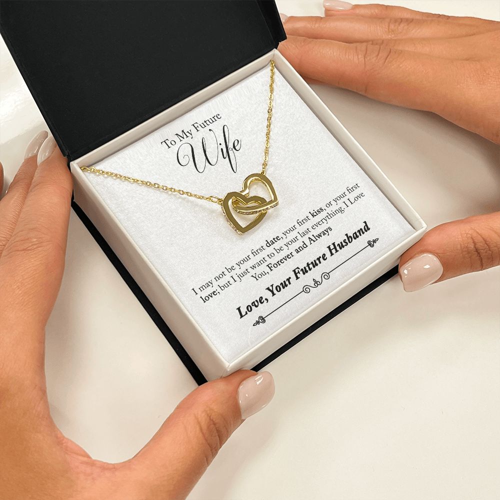 To My Future Wife - Interlocking Hearts Necklace