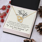 To My WIfe - Interlocking Hearts Necklace