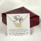 To My WIfe - Interlocking Hearts Necklace