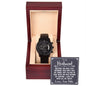 To My Husband - Black Chronograph Watch With Card