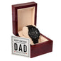 Happy Birthday to my Amazing Dad - Black Chronograph Watch With Card
