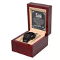To My Son - Black Chronograph Watch With Card