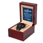 To My GrandSon - Black Chronograph Watch With Card